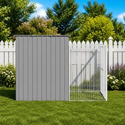 Specifications of the Dog House with Run - Light Grey