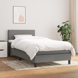 Box Spring Bed Dimensions 100x200 cm with Pocket Spring Mattress