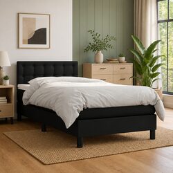 Box Spring Bed with Pocket Spring Mattress: Specs and Details 100x200 cm