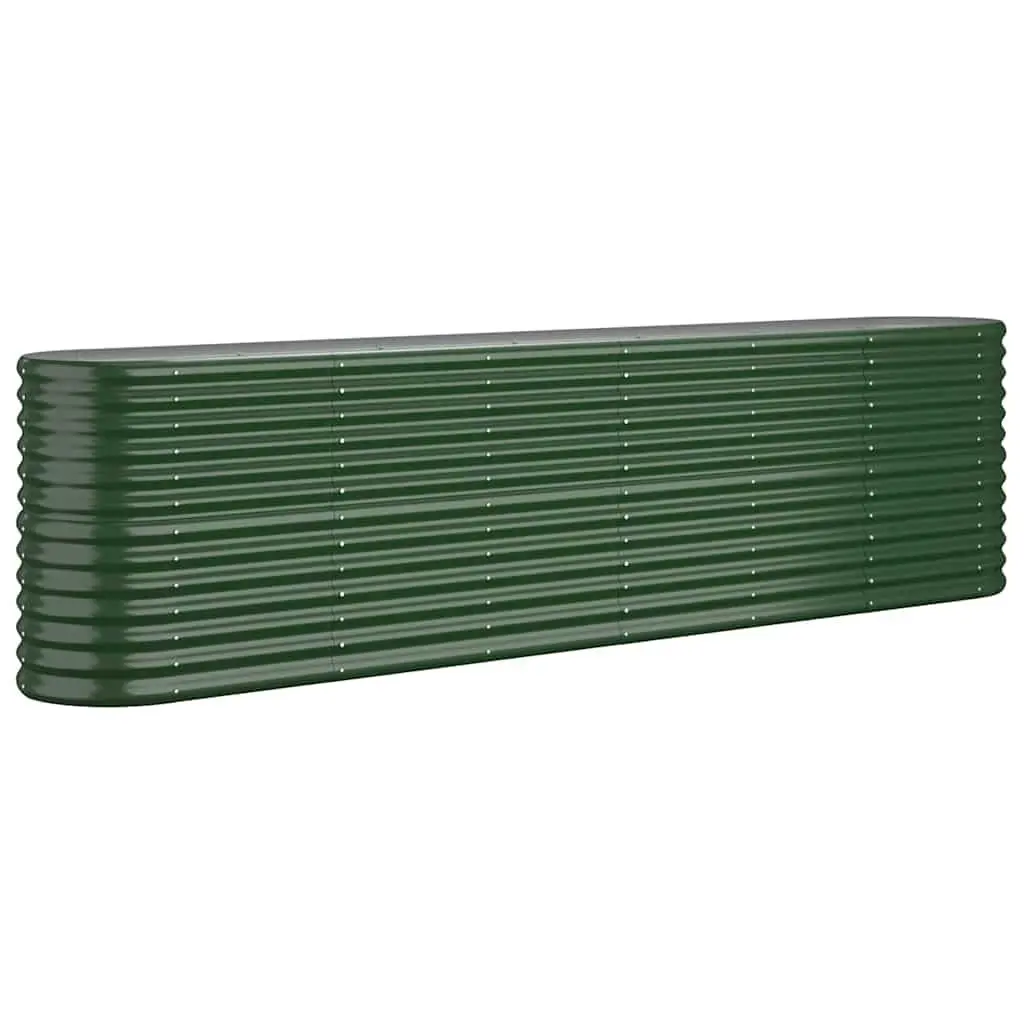 Garden Raised Bed Planter Box Outdoor Use 260 x 40 x 68 cm Green