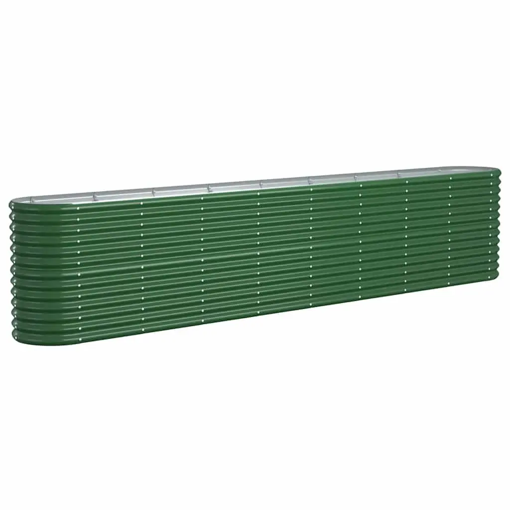 Raised Garden Bed Planter Box Outdoor Galvanised Steel Frame 332 x 40 x 68 cm