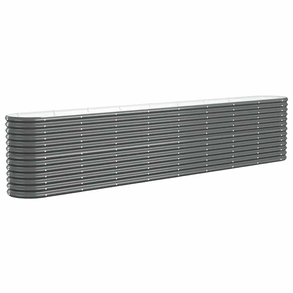 Anthracite Steel Raised Garden Bed