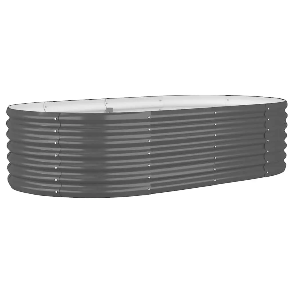 Galvanised Steel Raised Bed Planter for Outdoor Garden Vegetables Flowers Herbs 152 x 80 x 36 cm