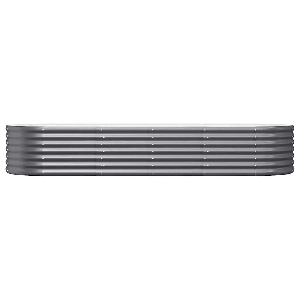 Raised Garden Bed Planter Box Outdoor Vegetable Flower Anthracite 224x80x36cm