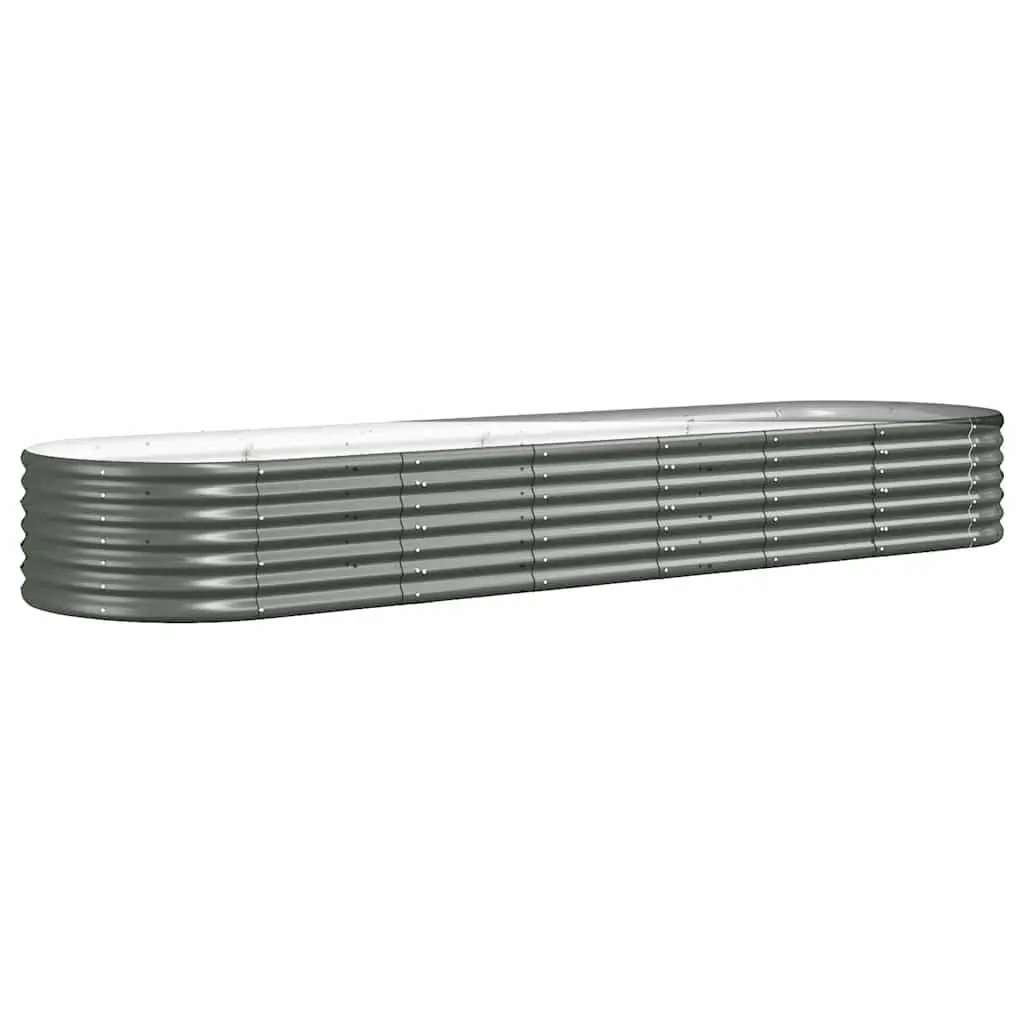 Garden Raised Bed Outdoor Use Galvanised Steel Planter Box 296 x 80 x 36 cm