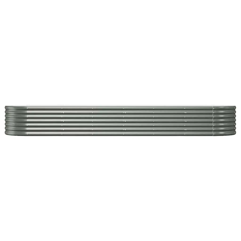 Garden Raised Bed Outdoor Use Galvanised Steel Planter Box 296 x 80 x 36 cm