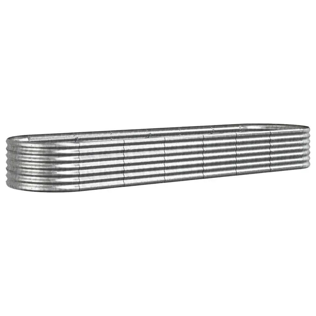 Raised Garden Bed Galvanised Steel Planter Box Outdoor Use 296 x 80 x 36 cm