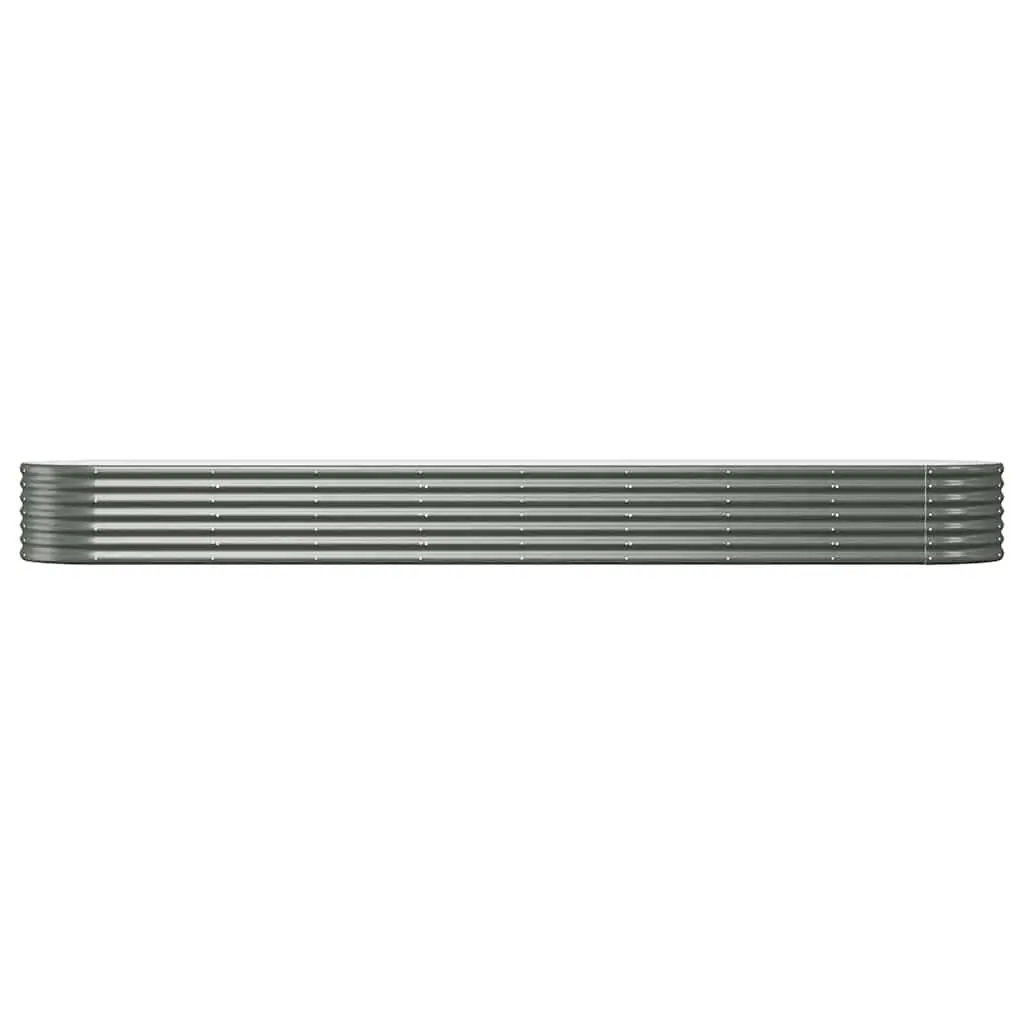 Large Grey Raised Garden Bed with