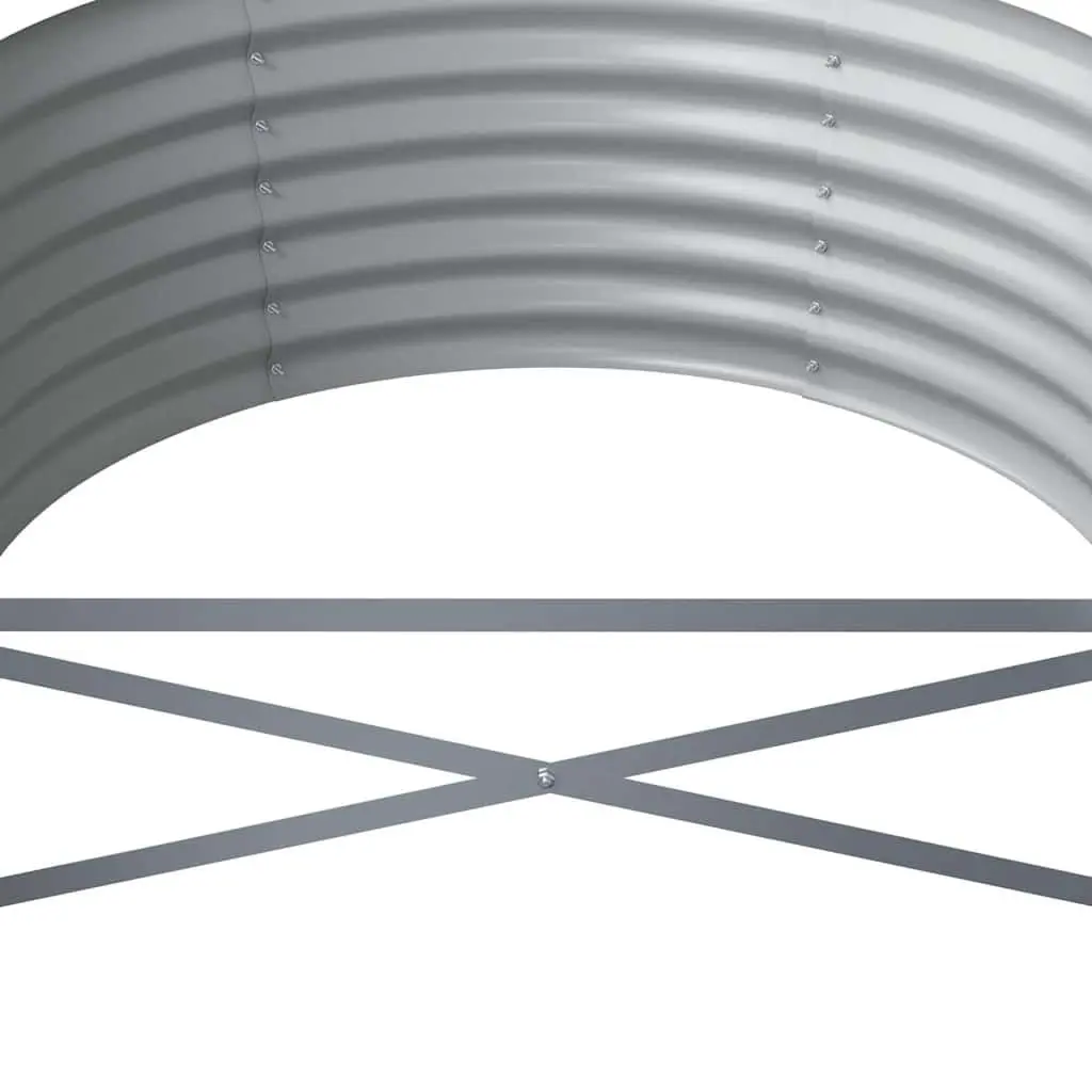 Large Grey Raised Garden Bed with