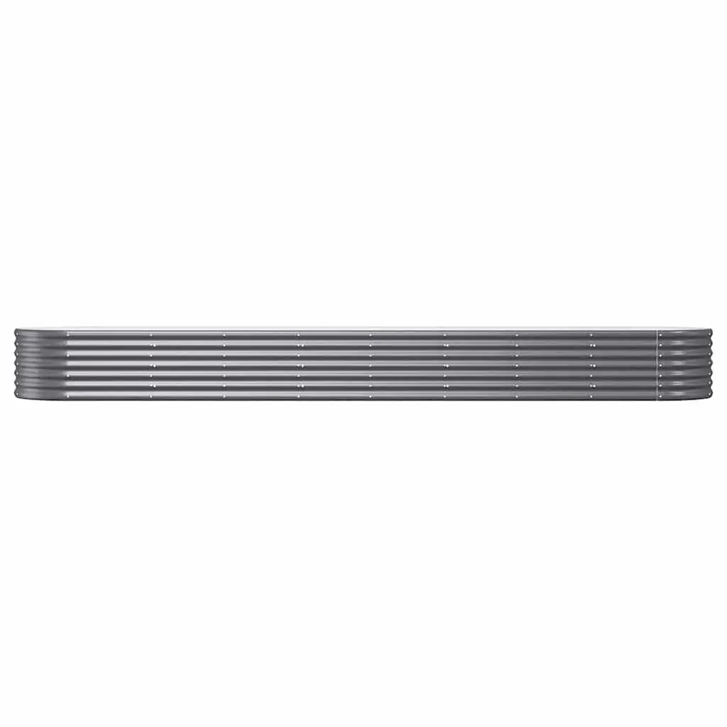 Garden Raised Bed Galvanised Steel Planter Box Outdoor Patio Balcony 368x80x36cm