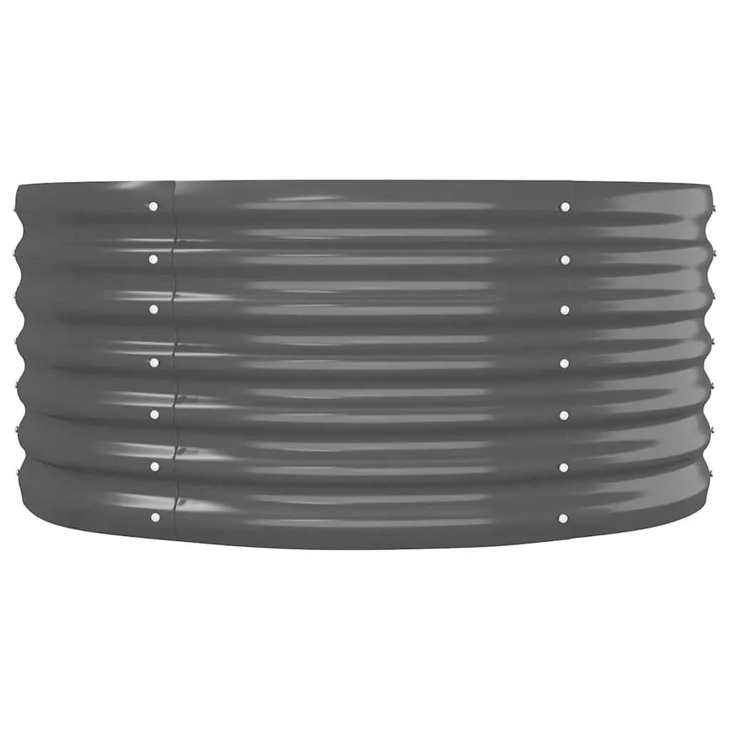 Anthracite Steel Raised Garden Bed