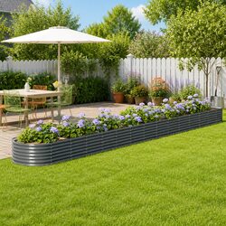 Galvanised Steel Outdoor Planter Box - Specs & Details