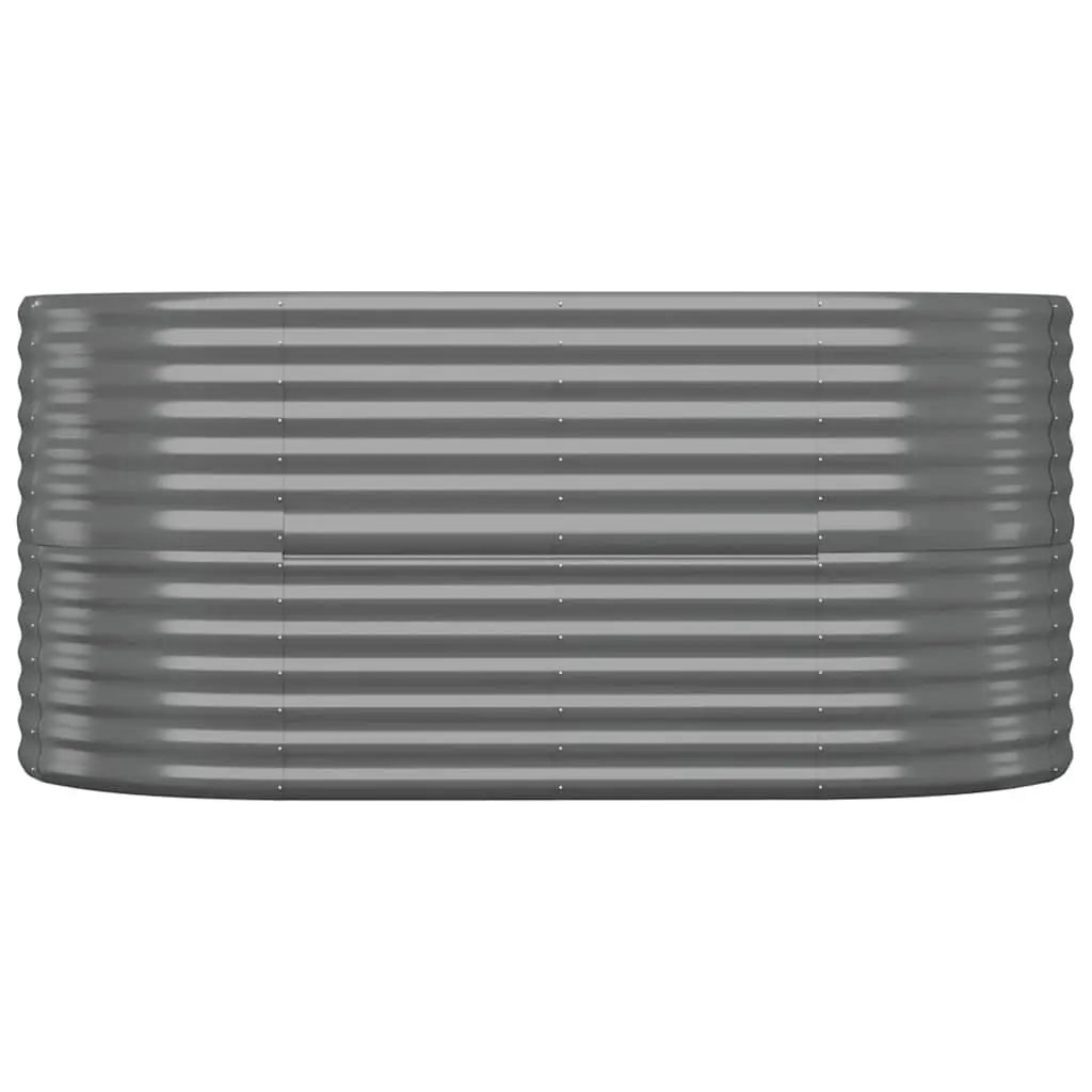 Galvanised Steel Raised Garden Bed Outdoor Planter for Vegetables Herbs Flowers 152 x 80 x 68 cm