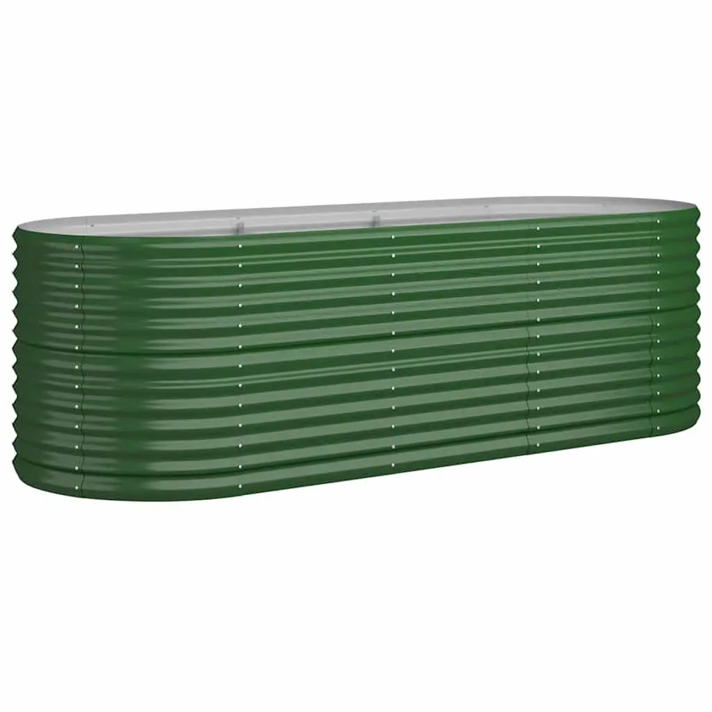 Garden Raised Bed Galvanised Steel Planter Box Outdoor 224 x 80 x 68 cm
