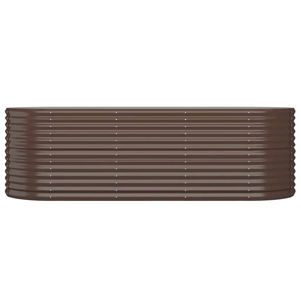 Raised Garden Bed Galvanised Steel Planter Box Outdoor Vegetable Flower 224 x 80 x 68 cm