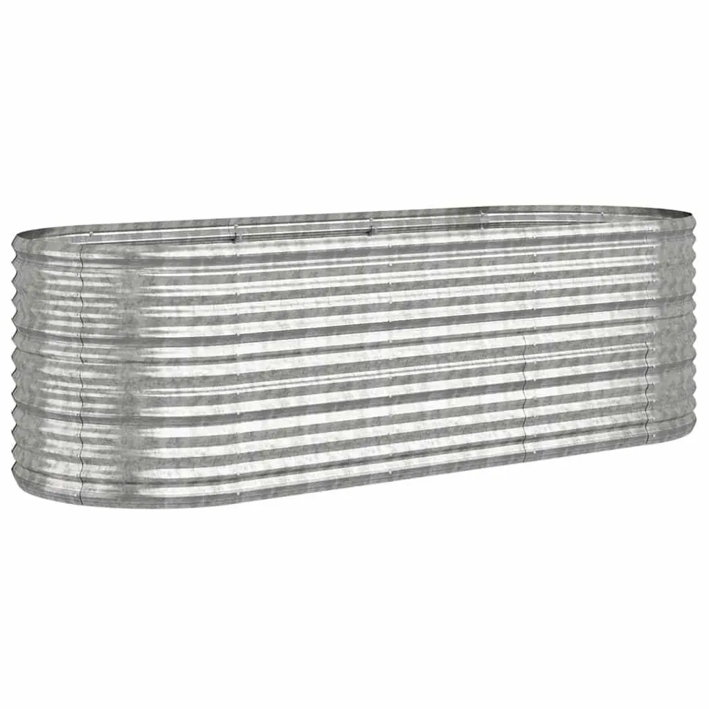 Raised Garden Bed Outdoor Use Galvanised Steel Planter Box 224 x 80 x 68 cm