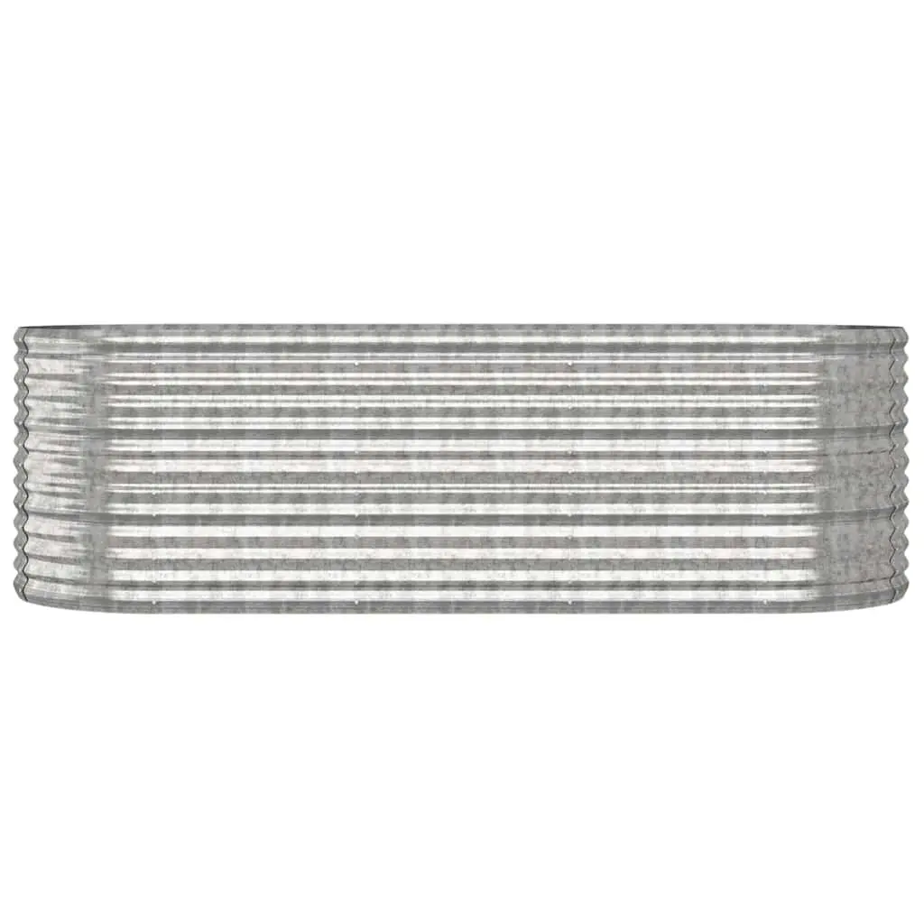 Raised Garden Bed Outdoor Use Galvanised Steel Planter Box 224 x 80 x 68 cm