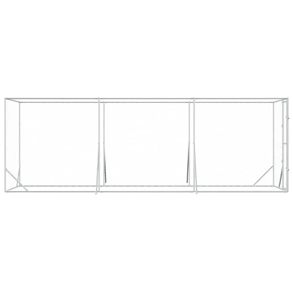 Dog Kennel Enclosure Outdoor 2x6x2 m Galvanised Steel