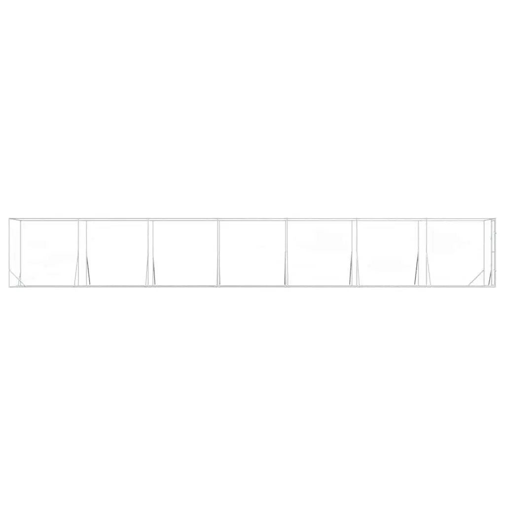 Dog Kennel Outdoor Use Galvanised Steel Run Pen Enclosure 2x14x2m