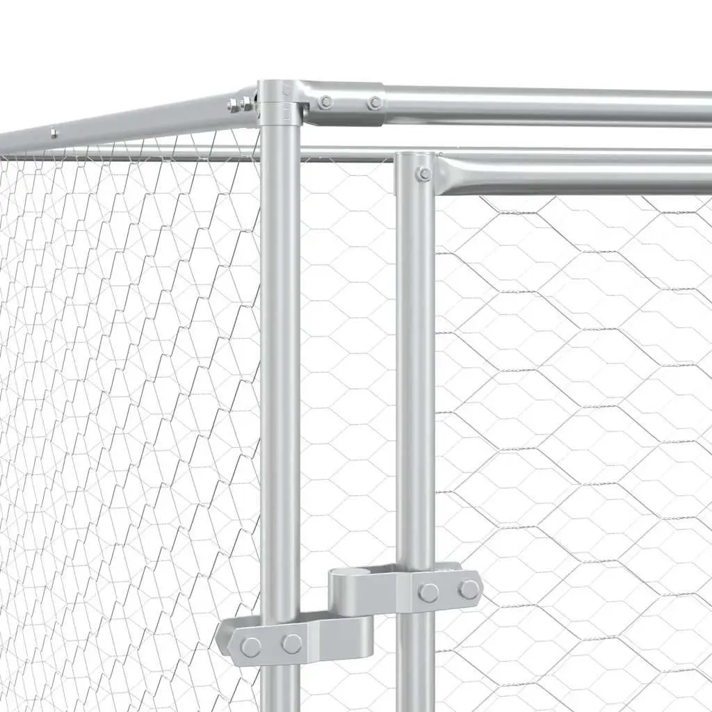 Dog Kennel Outdoor Use Galvanised Steel Run Pen Enclosure 2x14x2m