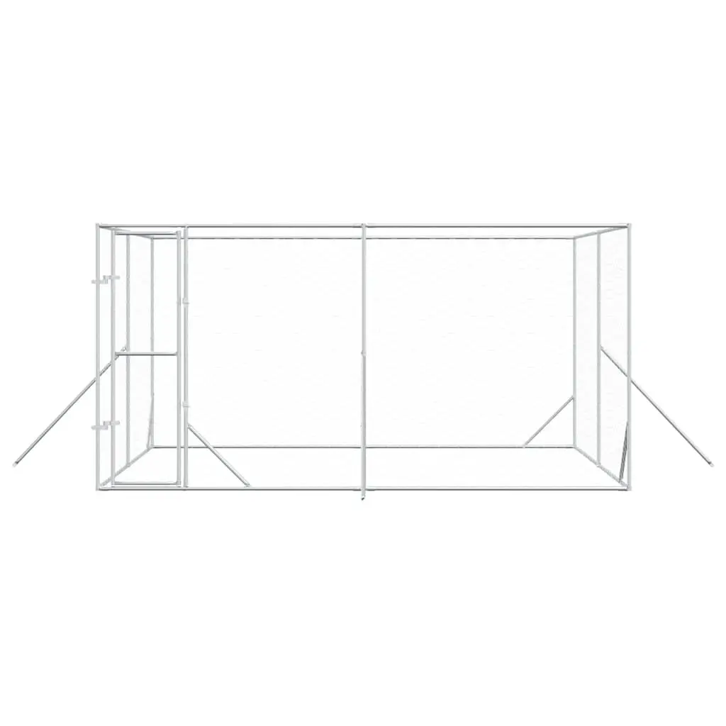 Dog Kennel Outdoor Use 4x4x2m Galvanised Steel Enclosure Run Cage