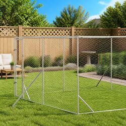 Specifications for the Silver Galvanised Steel Dog Kennel