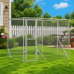 Galvanised Steel Dog Kennel 6x2x2m Outdoor Enclosure