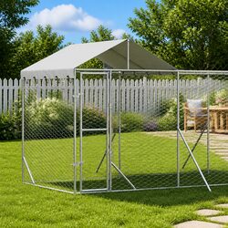 Outdoor Dog Kennel Specs: 14x2x2.5m Steel Enclosure