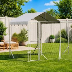 Specifications of the Silver Outdoor Dog Kennel 4x4x2.5m