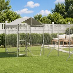 10x8x2.5m Outdoor Dog Kennel with Roof Made of Galvanised Steel