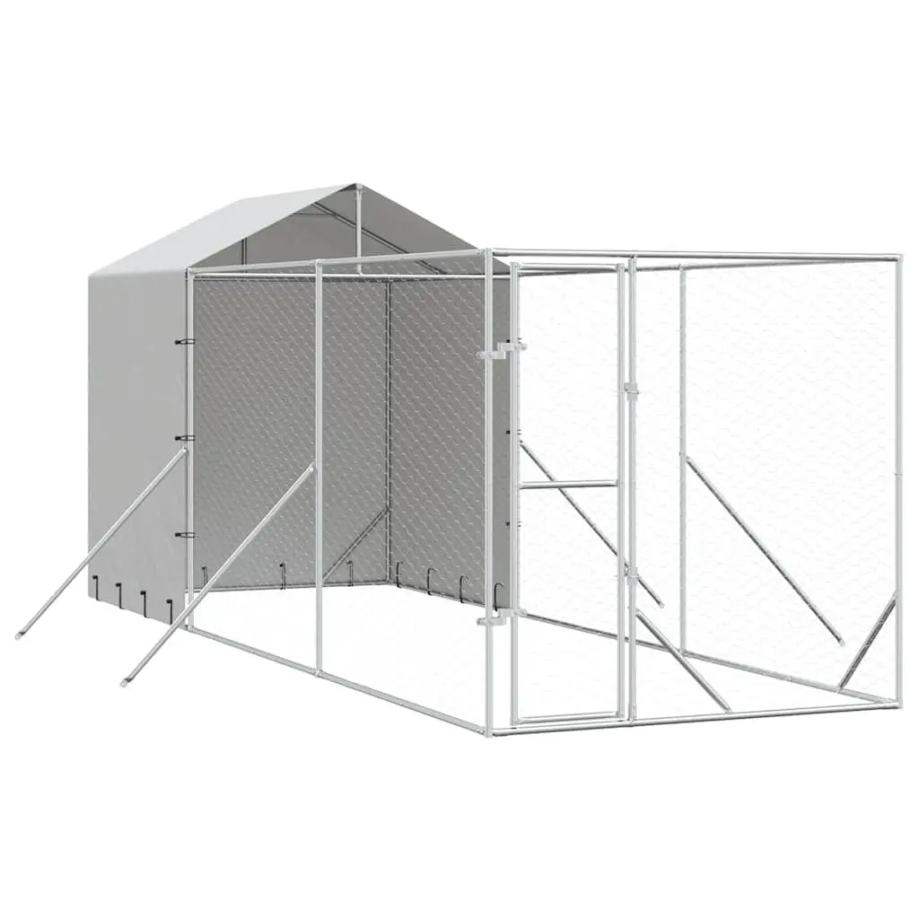 Outdoor Dog Kennel for Dogs 2x6x2.5m Galvanised Steel Cage Run Enclosure