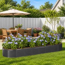 Galvanised Steel Planter - Specs and Dimensions Included