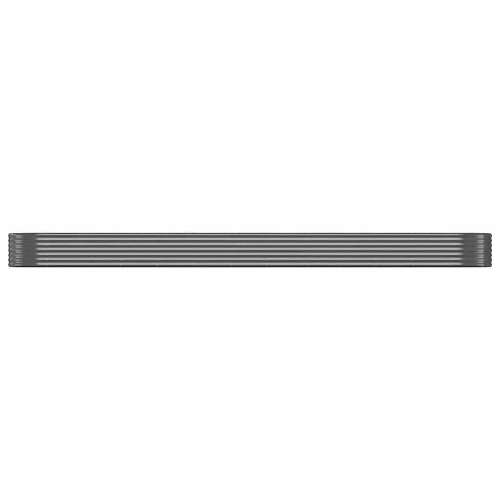 Garden Raised Bed Galvanised Steel Frame Outdoor Planter Anthracite 507x100x36cm