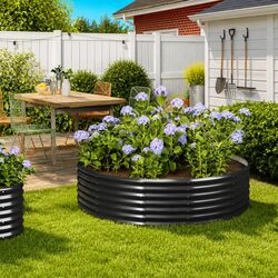 Garden Raised Bed Planter Box Outdoor Vegetable Flower Herb Growing Container