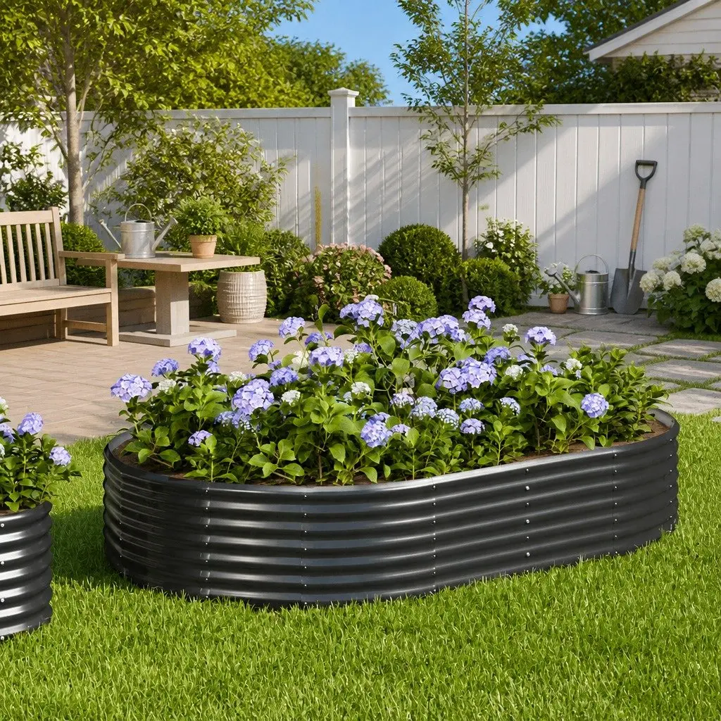 Raised Galvanised Steel Garden Bed