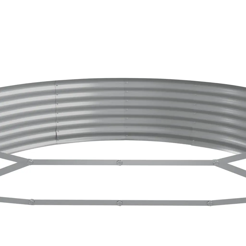 Galvanised Steel Raised Bed Planter Box Outdoor Garden Vegetable Flower Herb Pot 373 x 140 x 36 cm