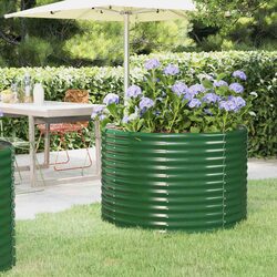 Garden Raised Bed 100x100x68cm with Steel Frame