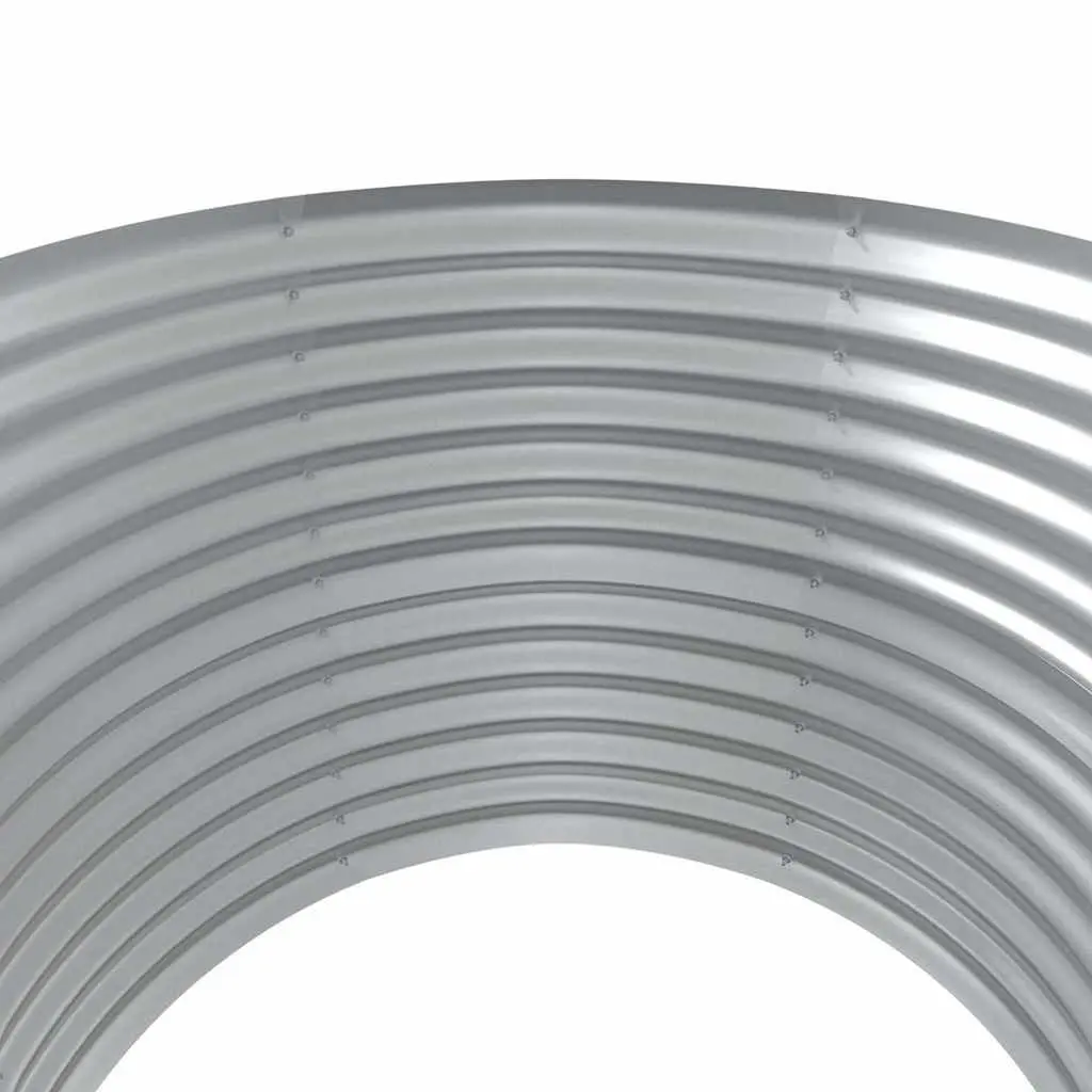 Galvanised Steel Frame Raised Garden Bed Planter 100x100x68cm Outdoor Grey