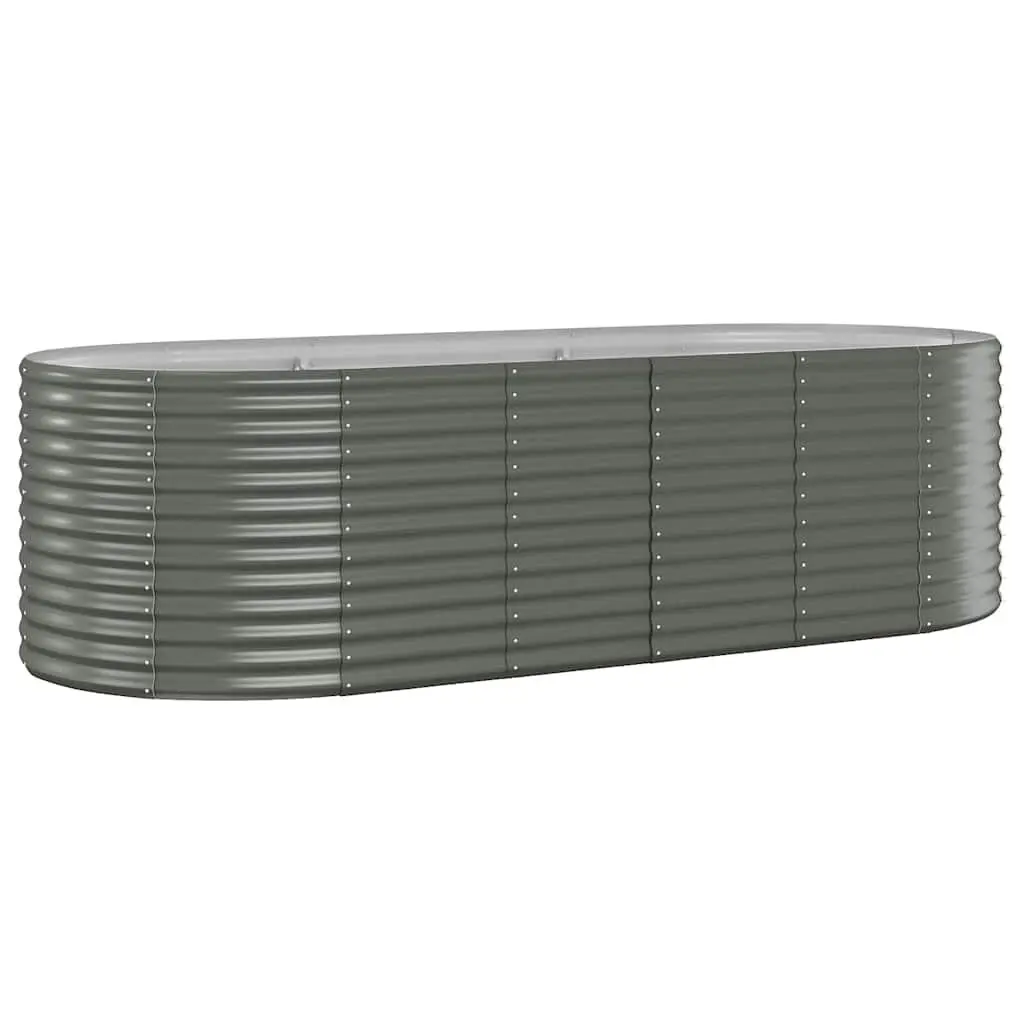 Galvanised Steel Raised Garden Bed Outdoor Planter Box 249 x 100 x 68 cm