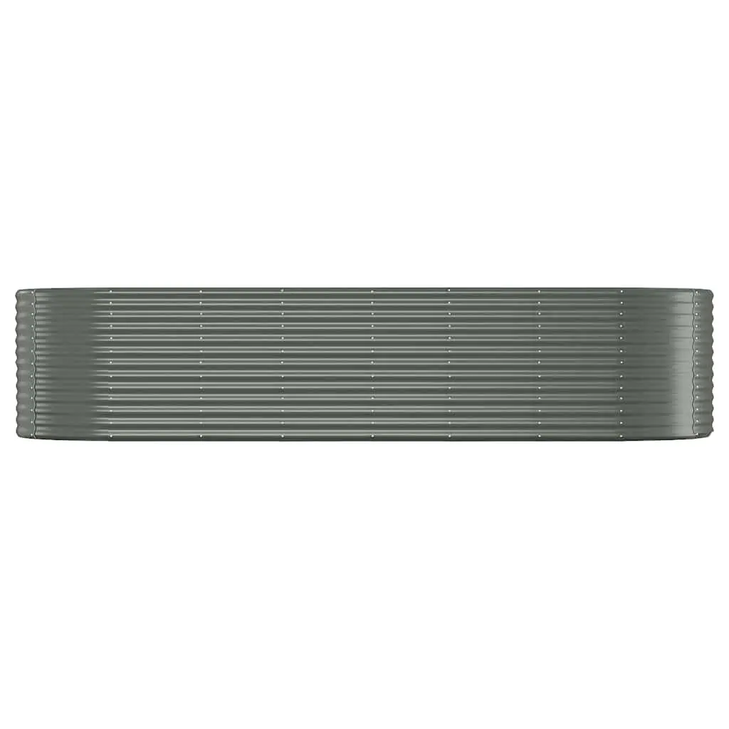 Galvanised Steel Raised Bed Planter Box Outdoor Garden Vegetable Herb 322 x 100 x 68 cm