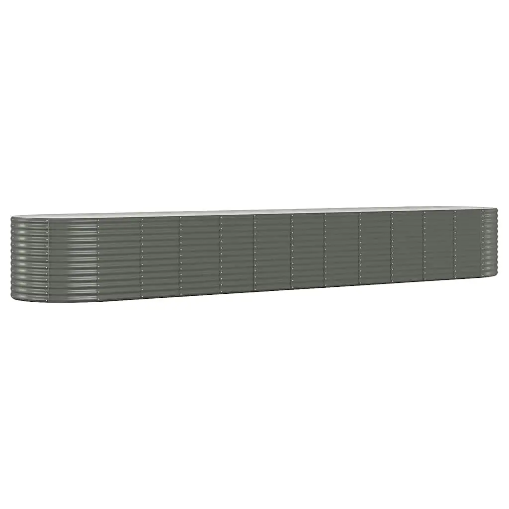 Large Rectangular Outdoor Planter Box Steel Frame Garden Raised Bed for Vegetable Growing