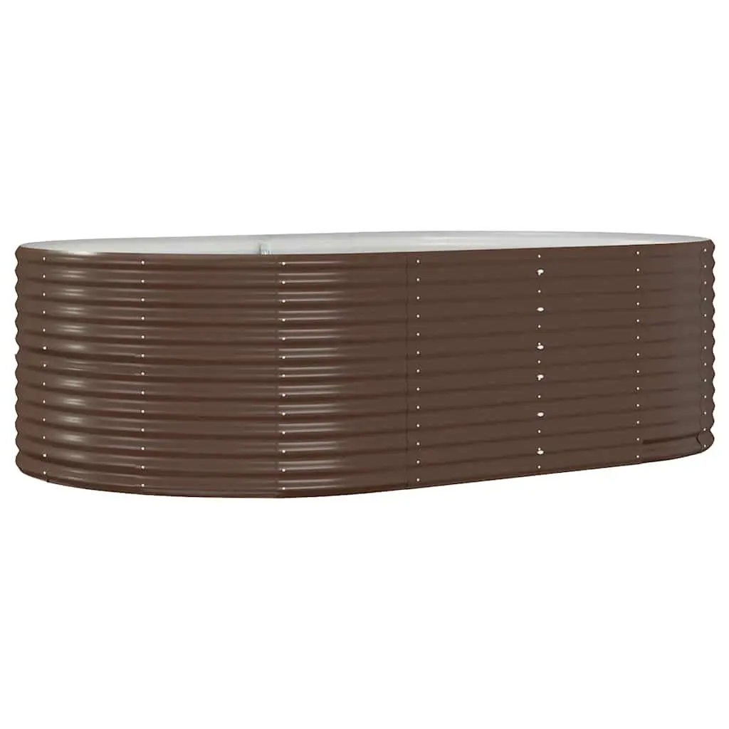 Garden Raised Bed Planter Box Outdoor Use Large Brown