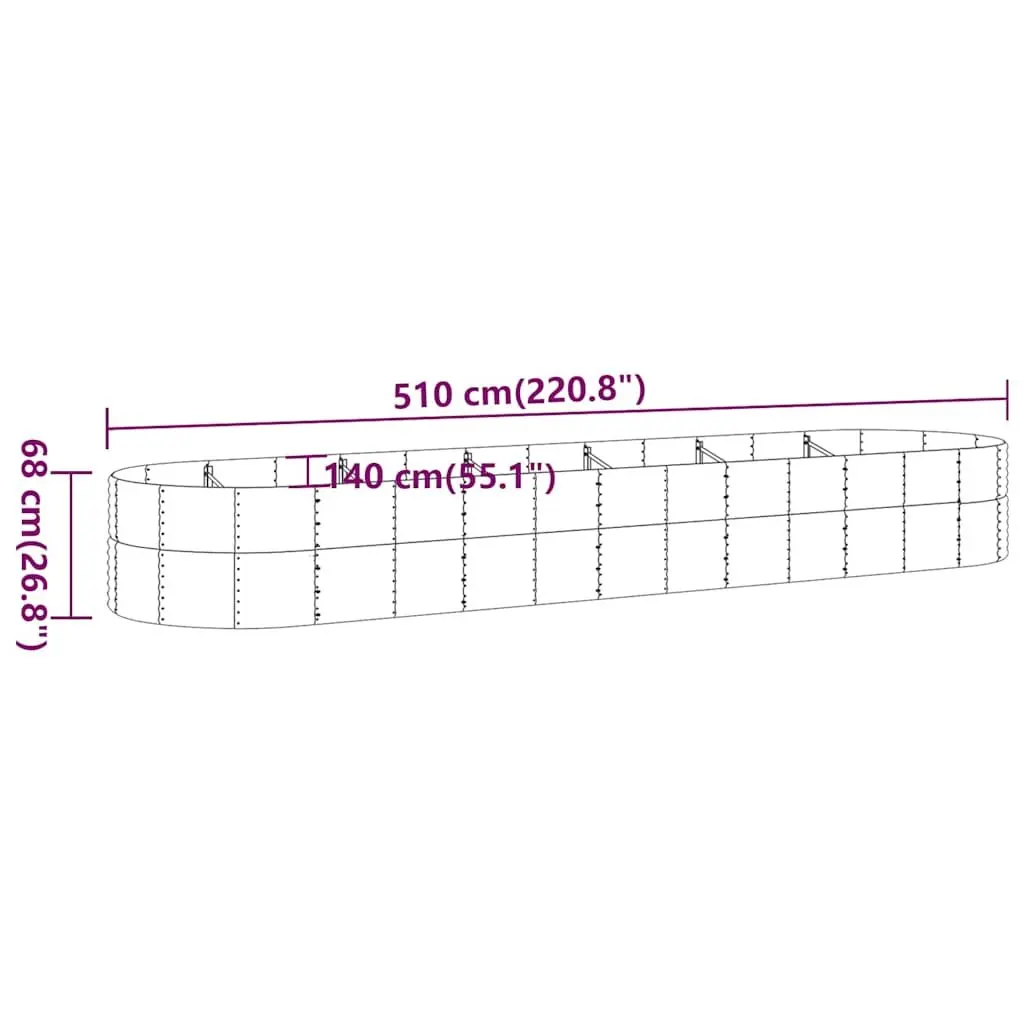 Raised Steel Frame Planter Box