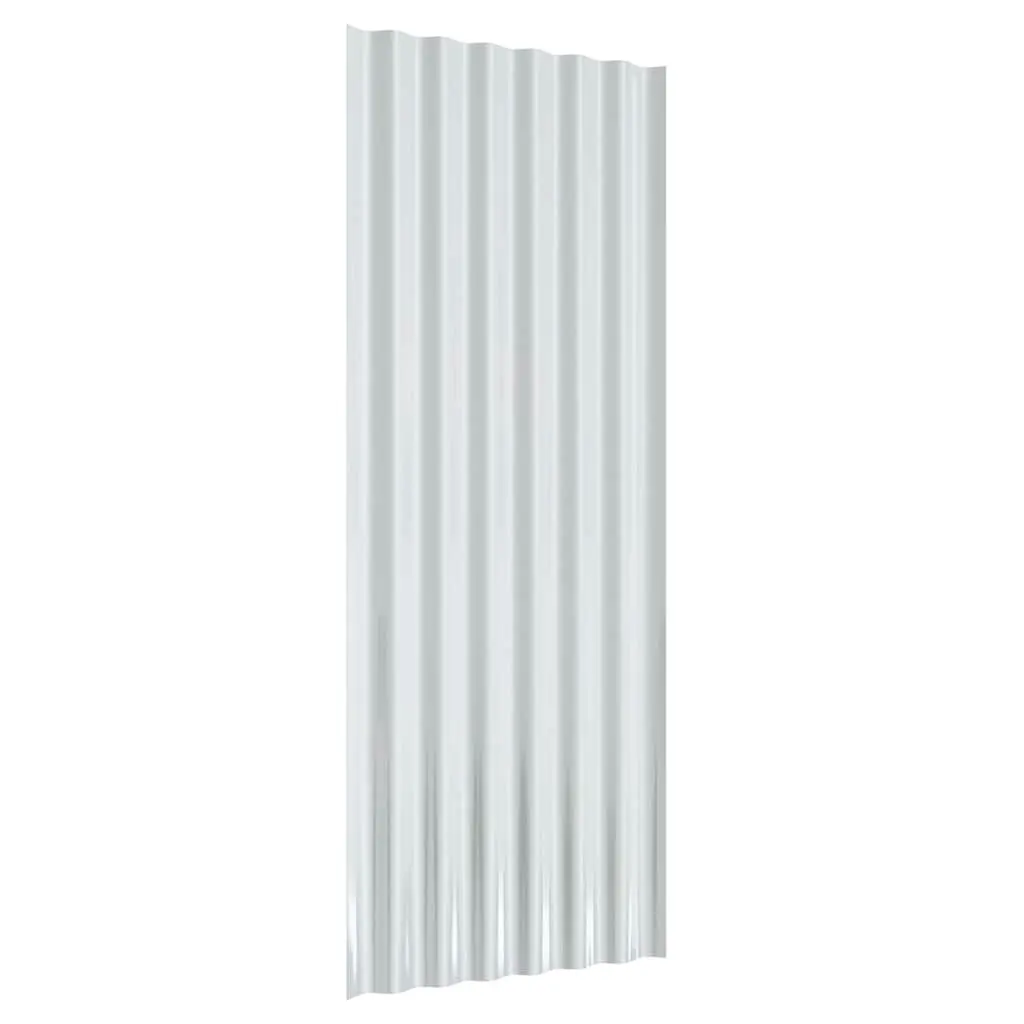 Metal Roof Panels for Shed Garage 100x36cm 12 Piece Grey
