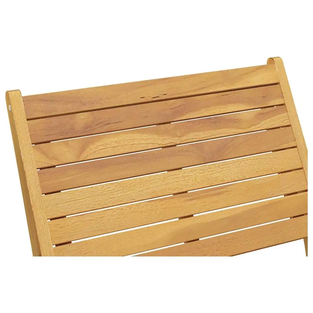 Garden Chair with Footrest Outdoor Patio Furniture Solid Teak Wood Foldable