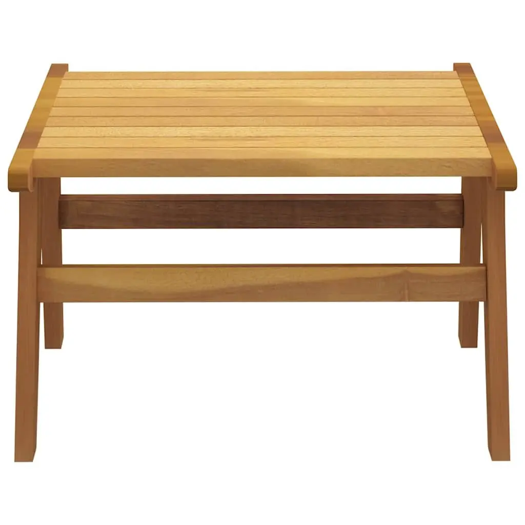 Garden Chair with Footrest Outdoor Patio Furniture Solid Teak Wood Foldable