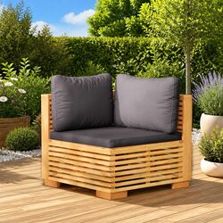 Specifications of Outdoor Corner Sofa with Grey Cushions