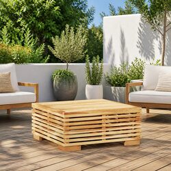 Garden Coffee Table Specs: 69.5x69.5x31cm Teak Wood