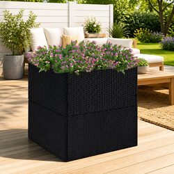 Specifications of Black Garden Planter Box 80x80x80 cm