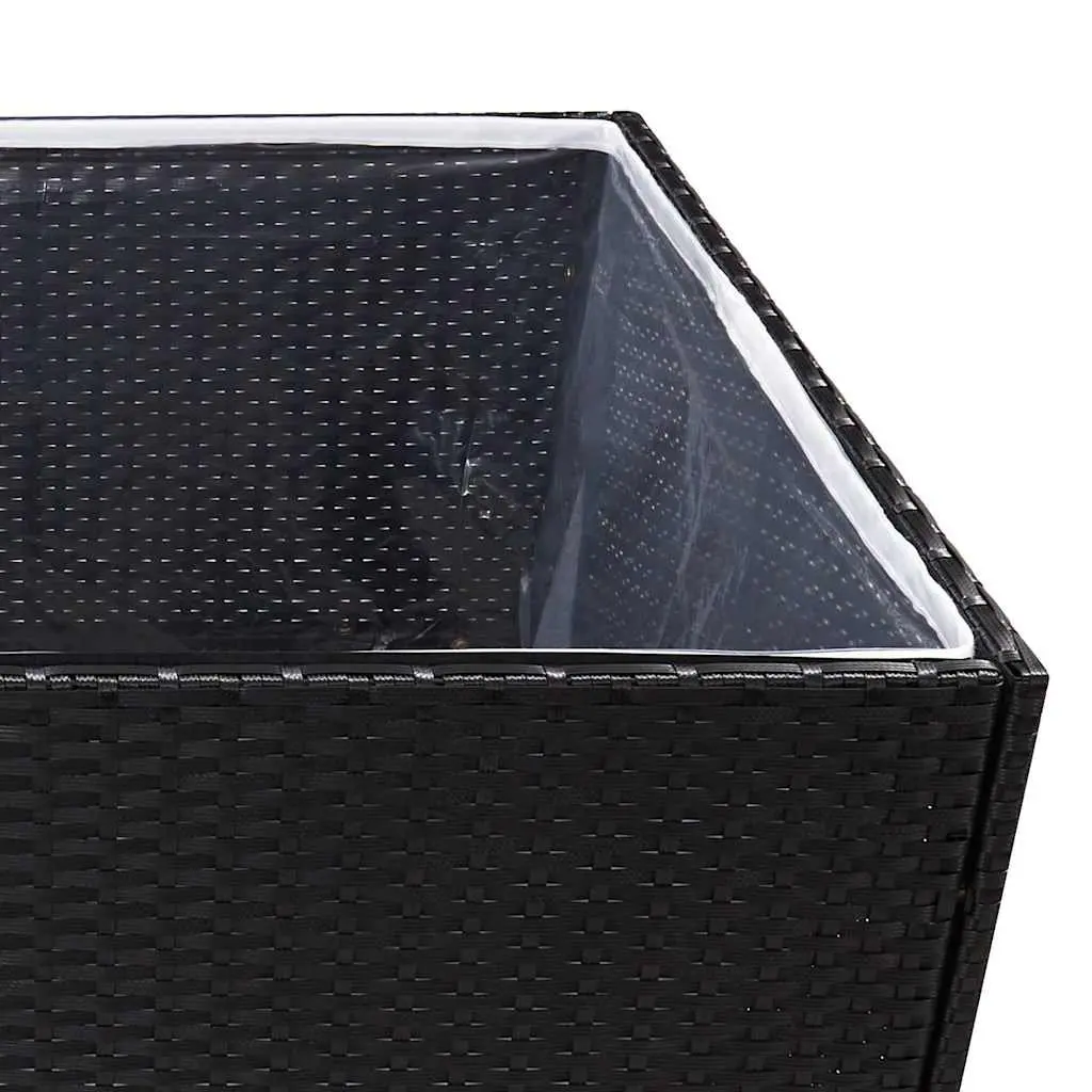Black Garden Planter Box 80x80x80 cm